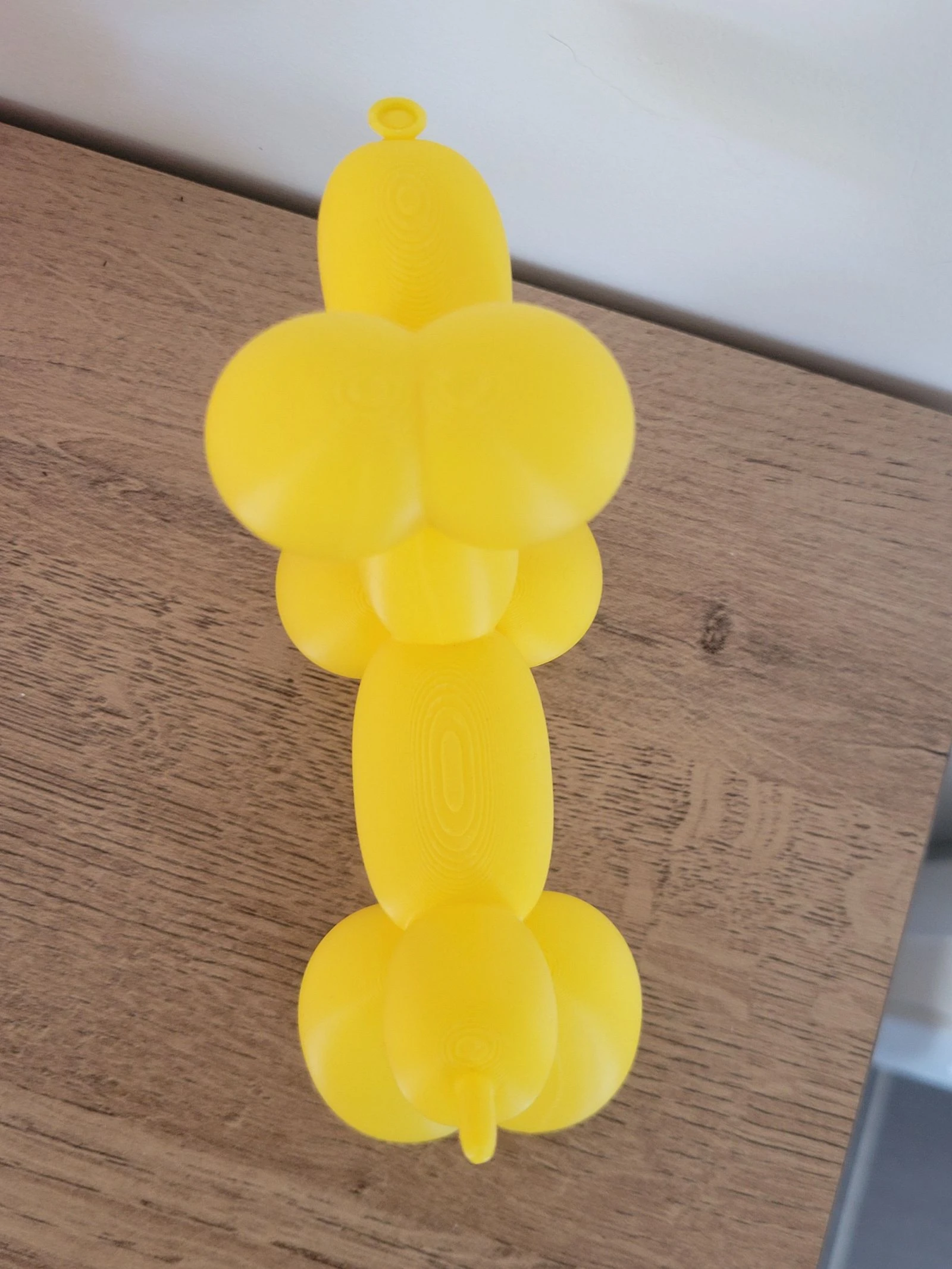 Cachorro balão decorativo amarelo – Impressão 3D moderna – photo 4